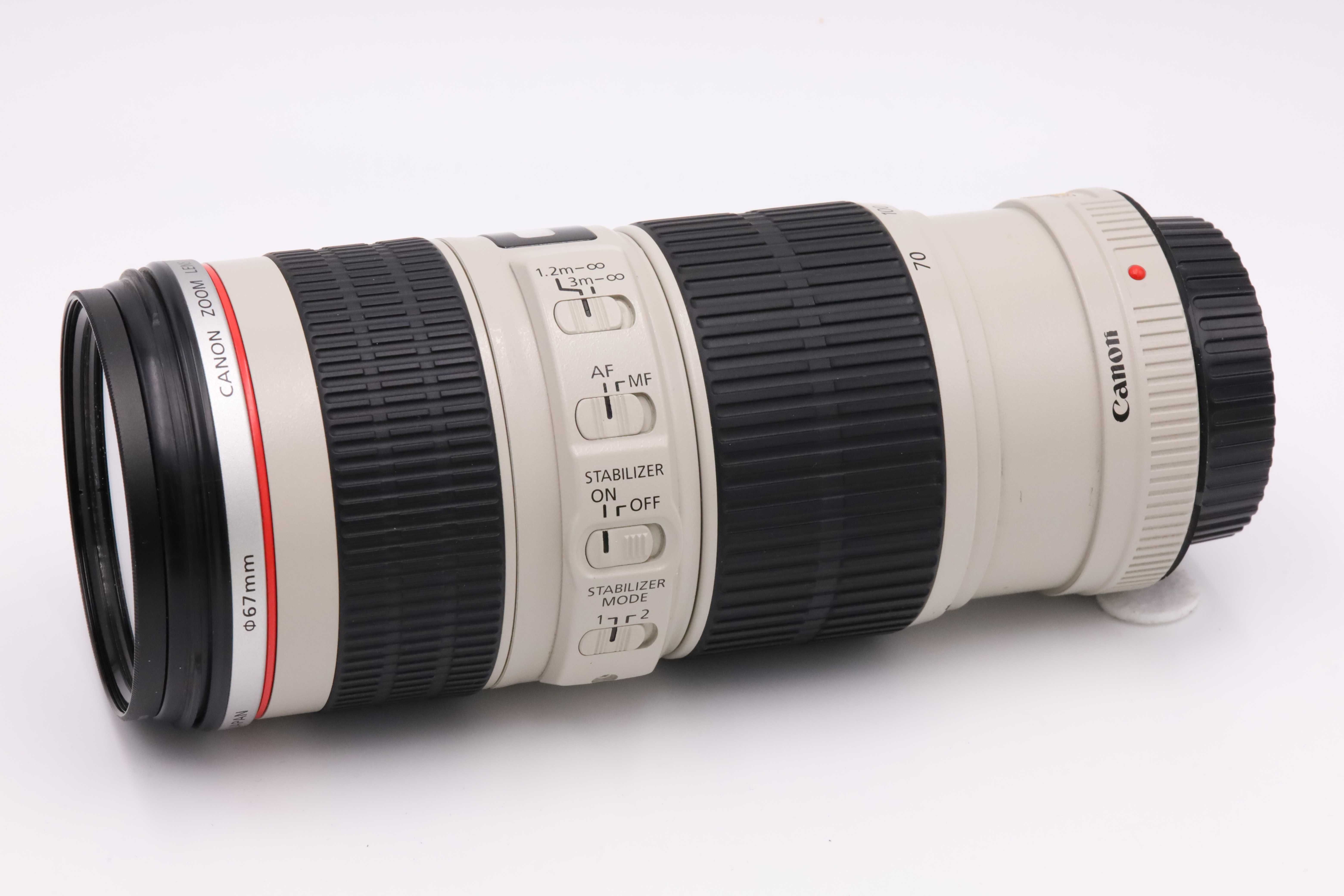 Canon EF 70-200 f4 L IS USM zadbany obiektyw ze stabilizacją filtr UV
