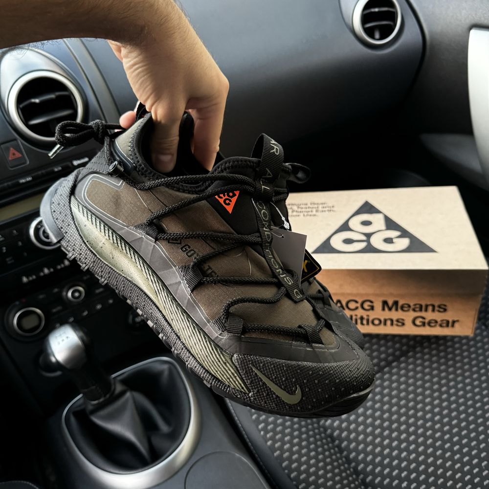 Чоловічі кросівки найк Nike ACG mountain fly brown Gore Tex водостійкі