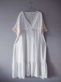 Sukienka biała letnia roz 52-54