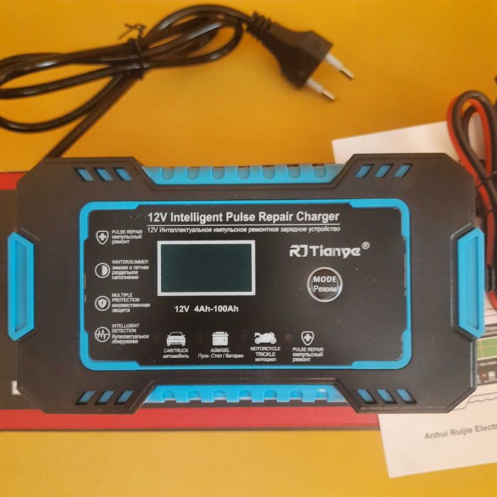 Зарядное устройство для аккумулятора RJ Tianye 12V 6A Новинка!Умное!