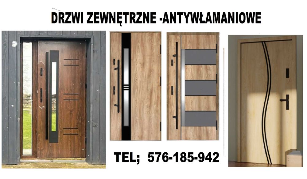 Polskie drzwi wejściowe-ZEWNĘTRZNE ,montaż GRATIS, Cała Częstochowa