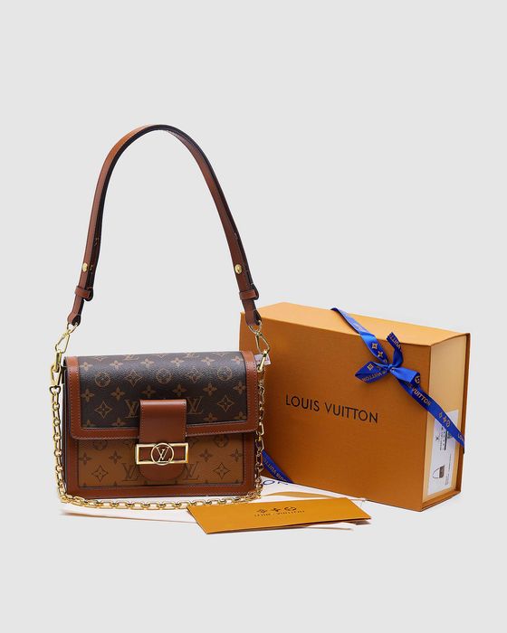 Сумка Louis Vuitton Dauphine MM Bag Brown LUXE