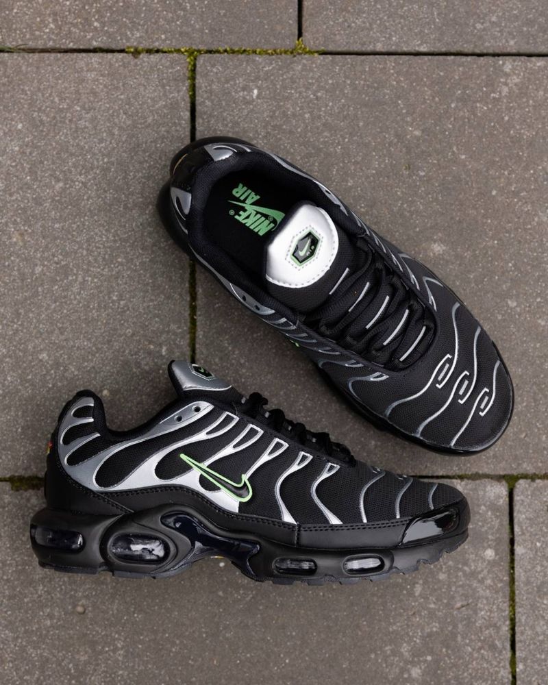 Nike Air Max Plus Tn Black Silver Green