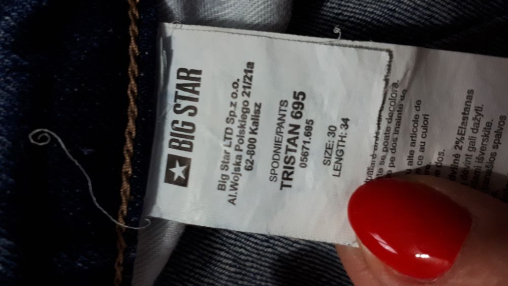 Spodnie jeans Big Star