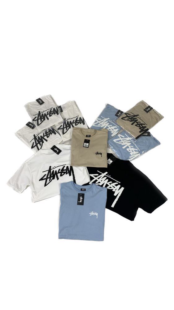 Футболка Stussy,ОРИГИНАЛ,рр С,М,Л,ХЛ,ХХЛ,Чёрная,Белая,Биг Лого,Стуси