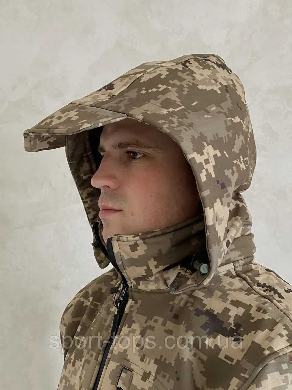 Куртка військова SQUAD Tactical SoftShell піксель