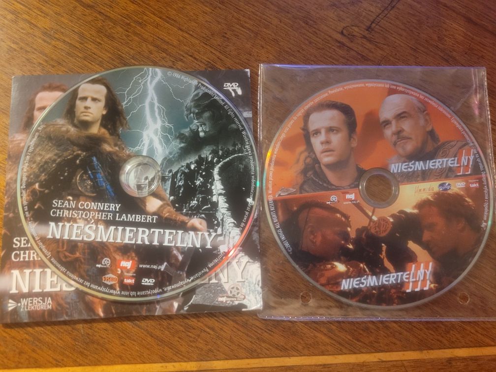 DVD x 2 Nieśmietelny (Highlander) cz.1, 2 i 3 / Lektor PL