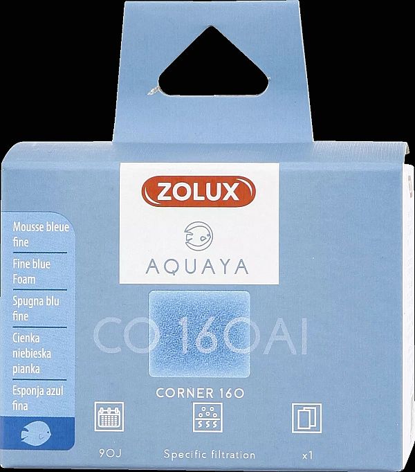 Zolux Aquaya Wkład gąbka Blue Fine Foam I Corner 160