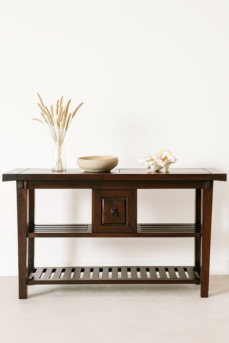 Konsola orientalna, kolonialna konsolka drewniana. Kolekcja Maharadża