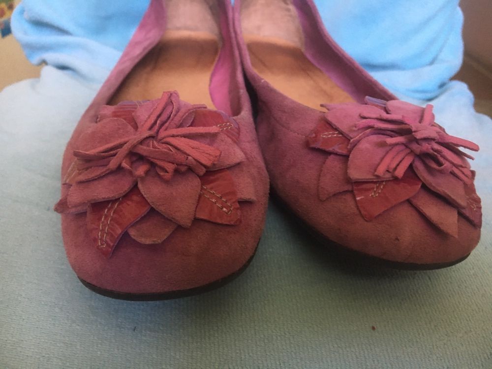 Женские туфли балетки кожа размер 39-40