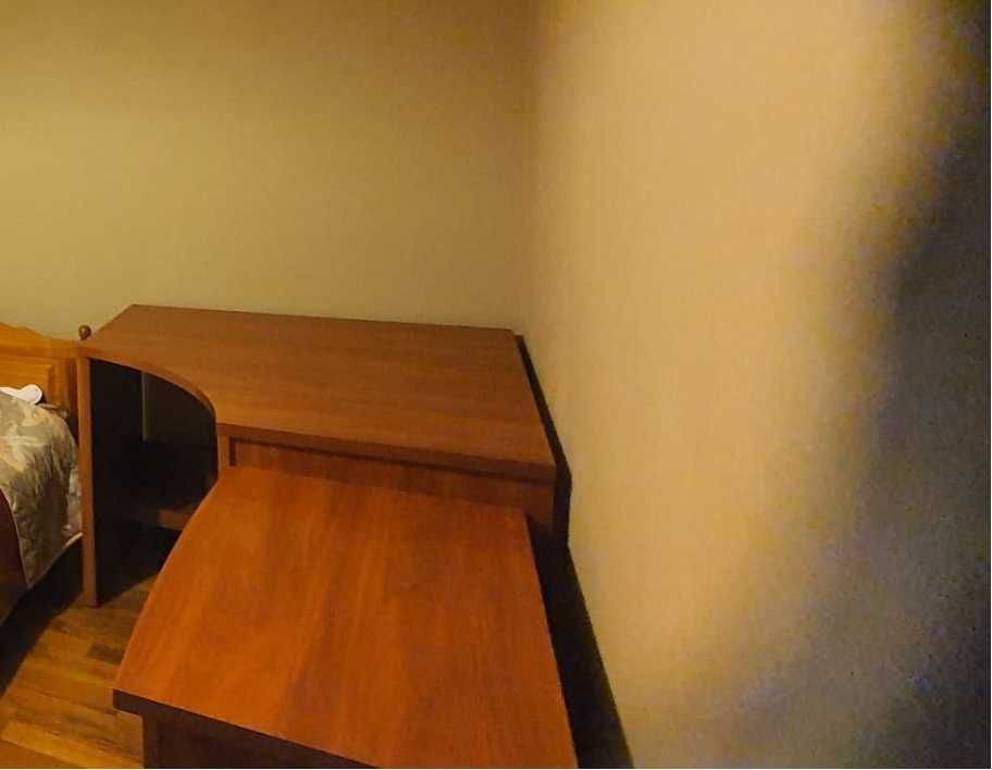 biurko narożne drewniane do sprzedania - składane