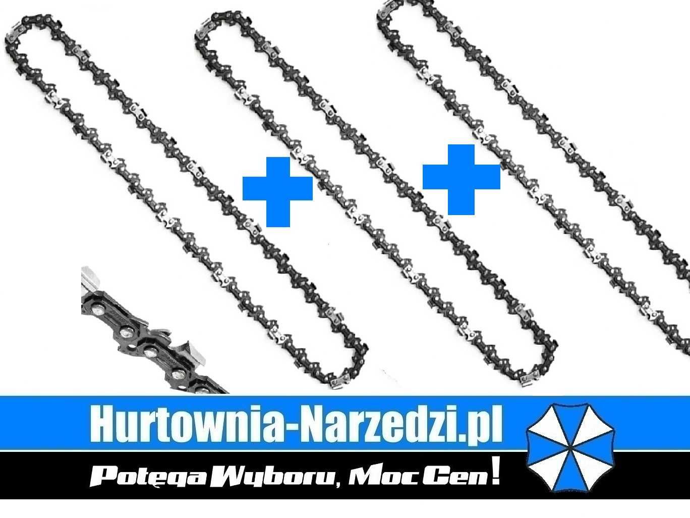 3 x Łańcuch tnący do piły 16"/ 40 cm 56 ogniwa 3/8" 1.3 mm