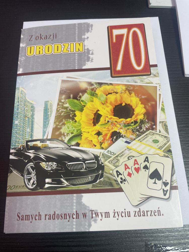 kartka w dniu urodzin 70