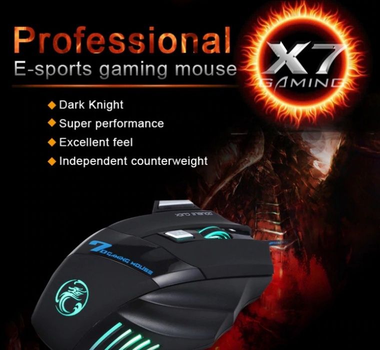 Mysz cicha podświetlana IMICE X7 5500 dpi