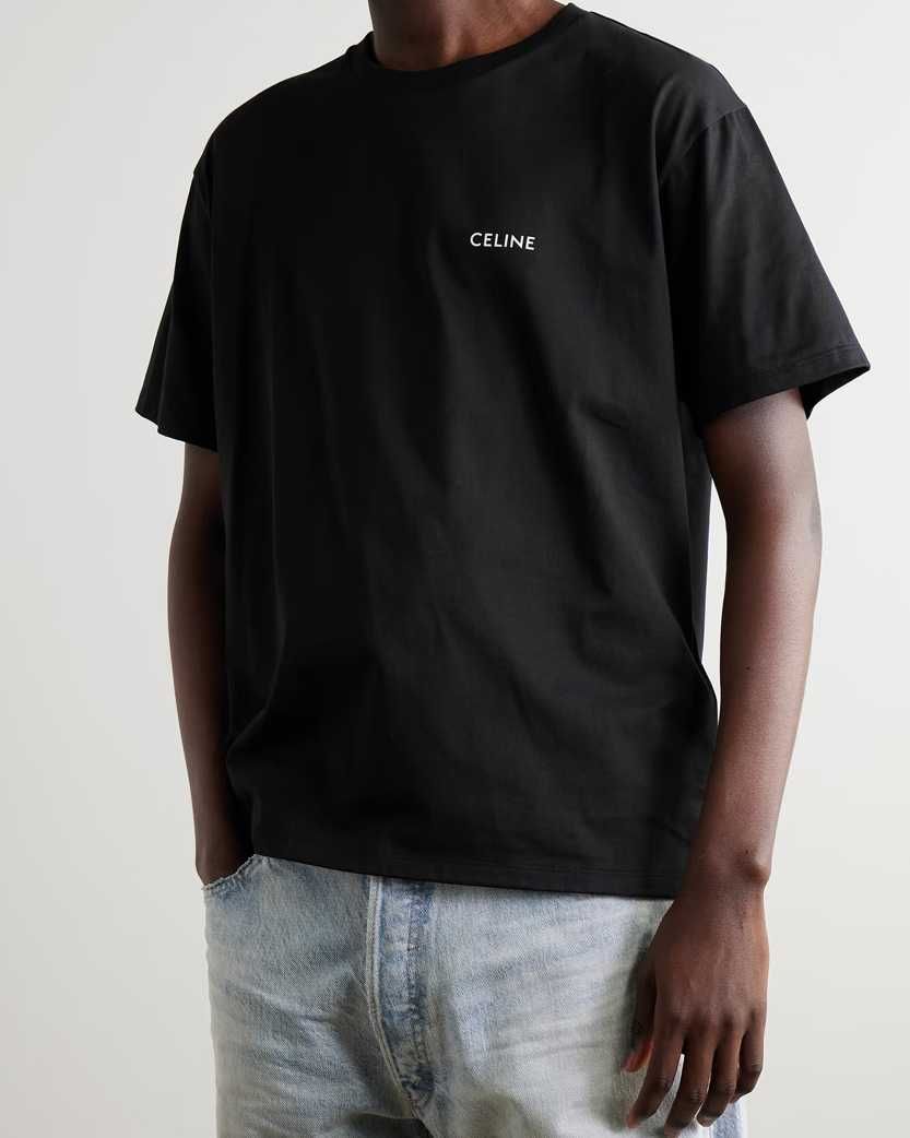 Футболка Logo Print Cotton-Jersey T-Shirt Black
