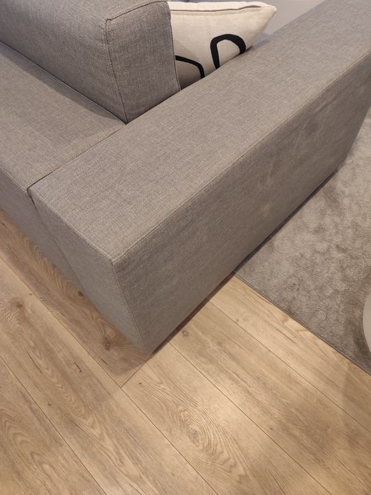 Sofá cinza Laskasas - impermeável com 3 lugares