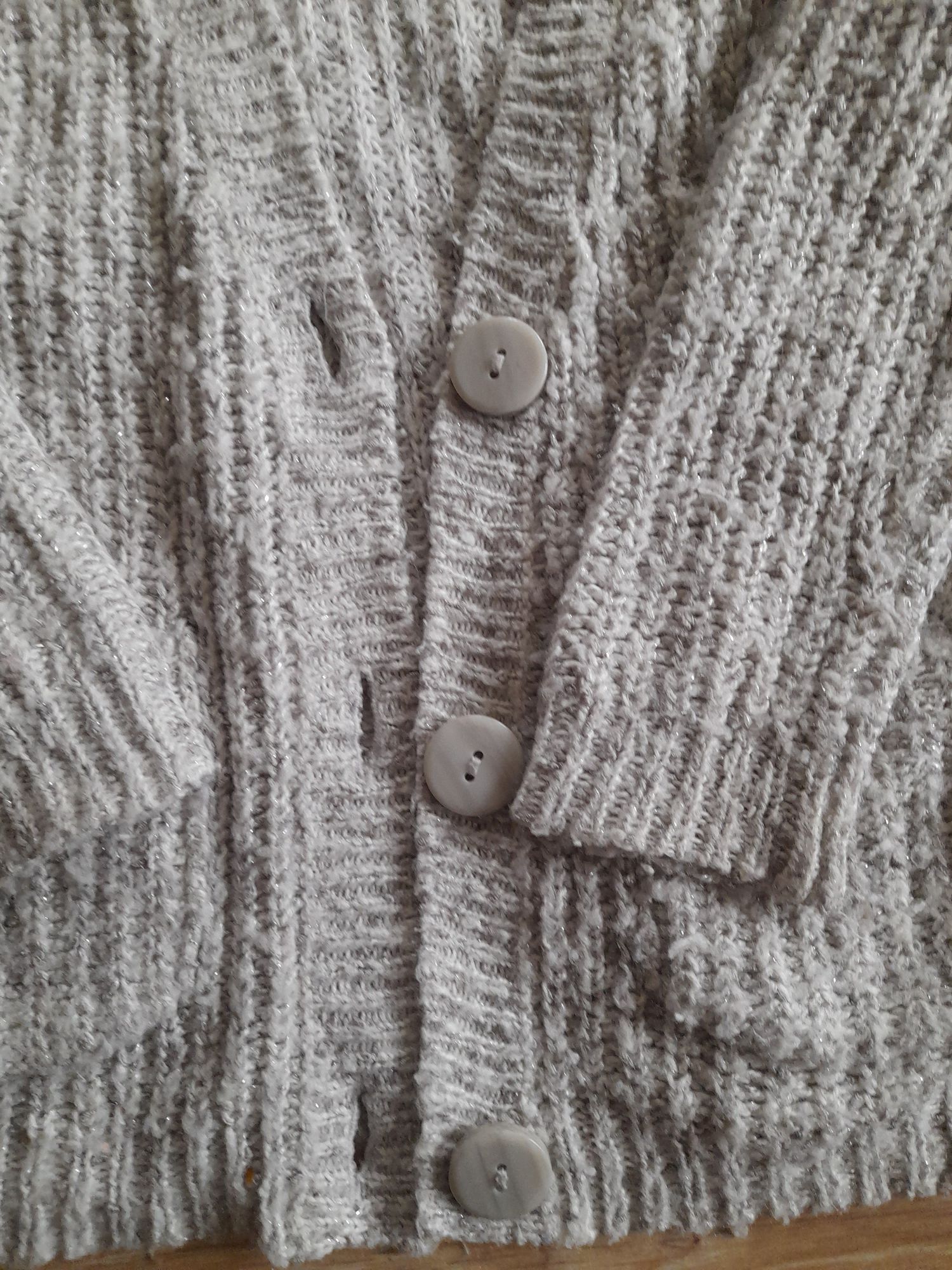 Szary  sweterek  sweterek dla dziewczynki, kardigan