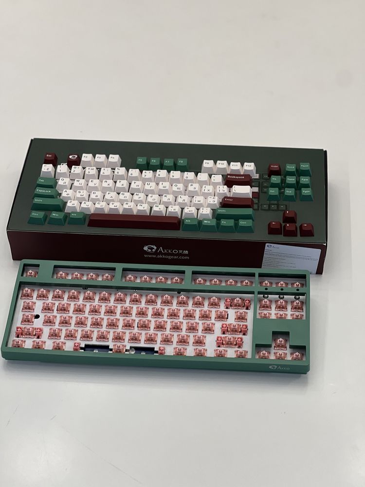 Клавіатура Akko 3087 DS Matcha Red Bean