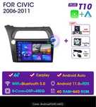 2Din Android11 For Honda Civic Hatchback 2006-2011 Carplay магнітола