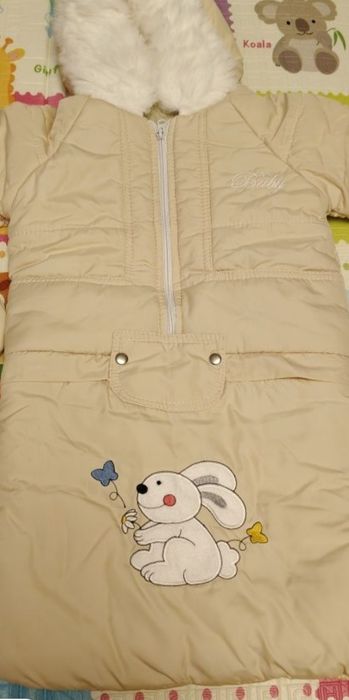 Комбінезон конверт на зиму цигейка куртка полукомбінезон