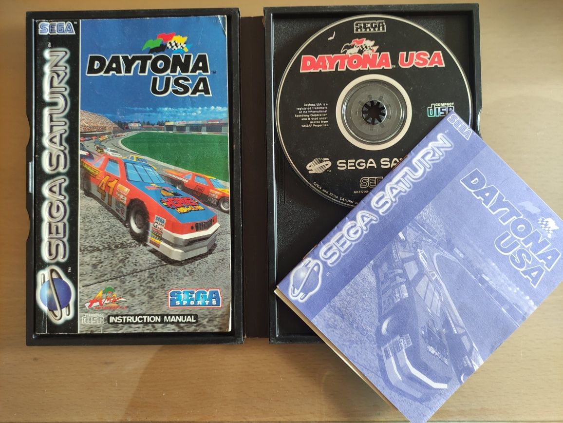 Jogo Sega Saturn Daytona USA.