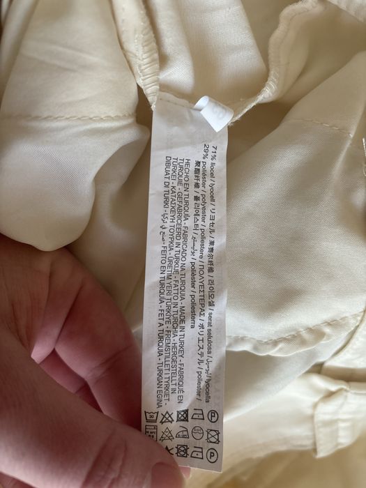 Штани білі кльошні zara