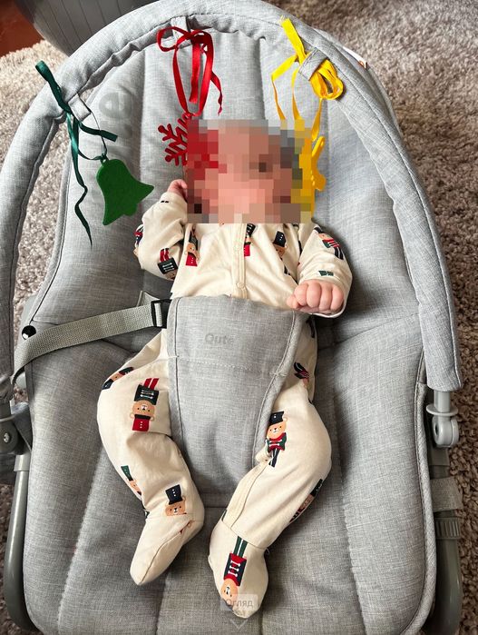 Дитячий шезлонг QUTE (небанальний міцний до 9 кг)