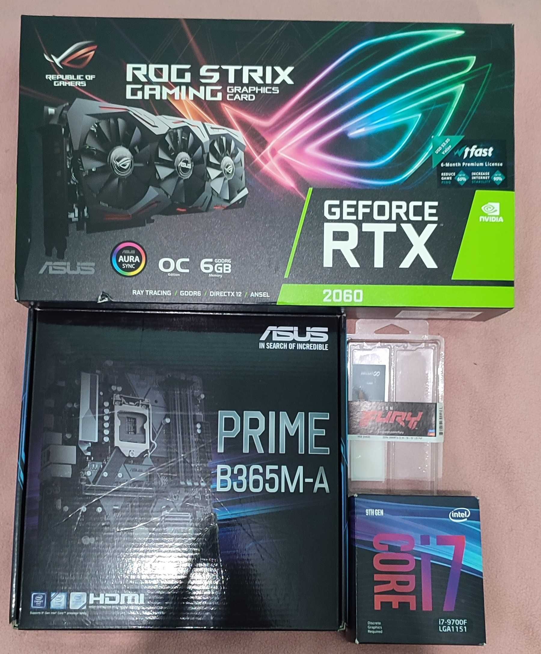 Комп'ютер ігровий Core I7 9700F, 16Gb DDR4, RTX 2060 OC ASUS ROG STRIX