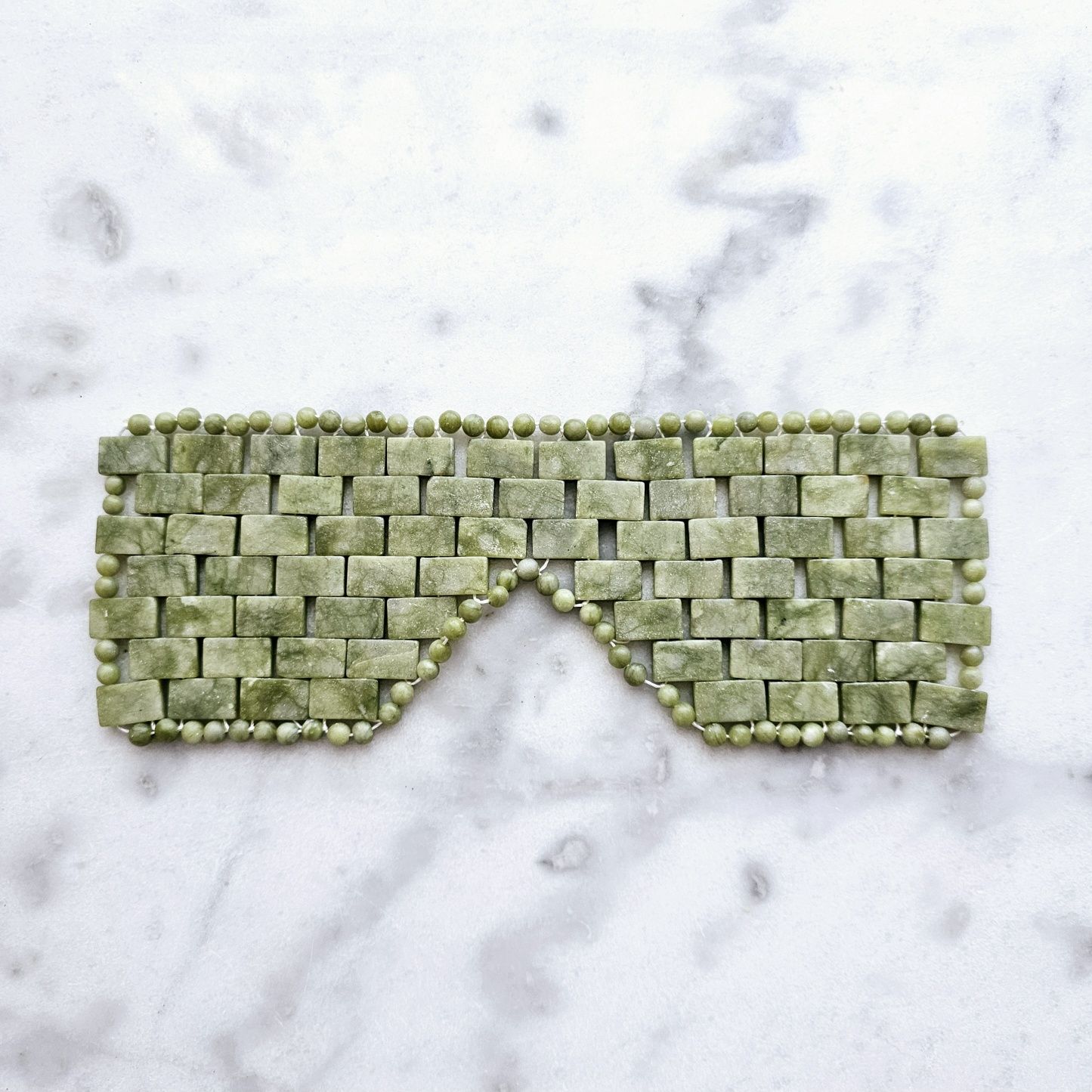 Máscara para os Olhos de Jade Verde
