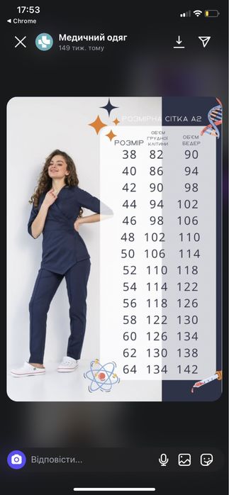 Медичний костюм Торонто