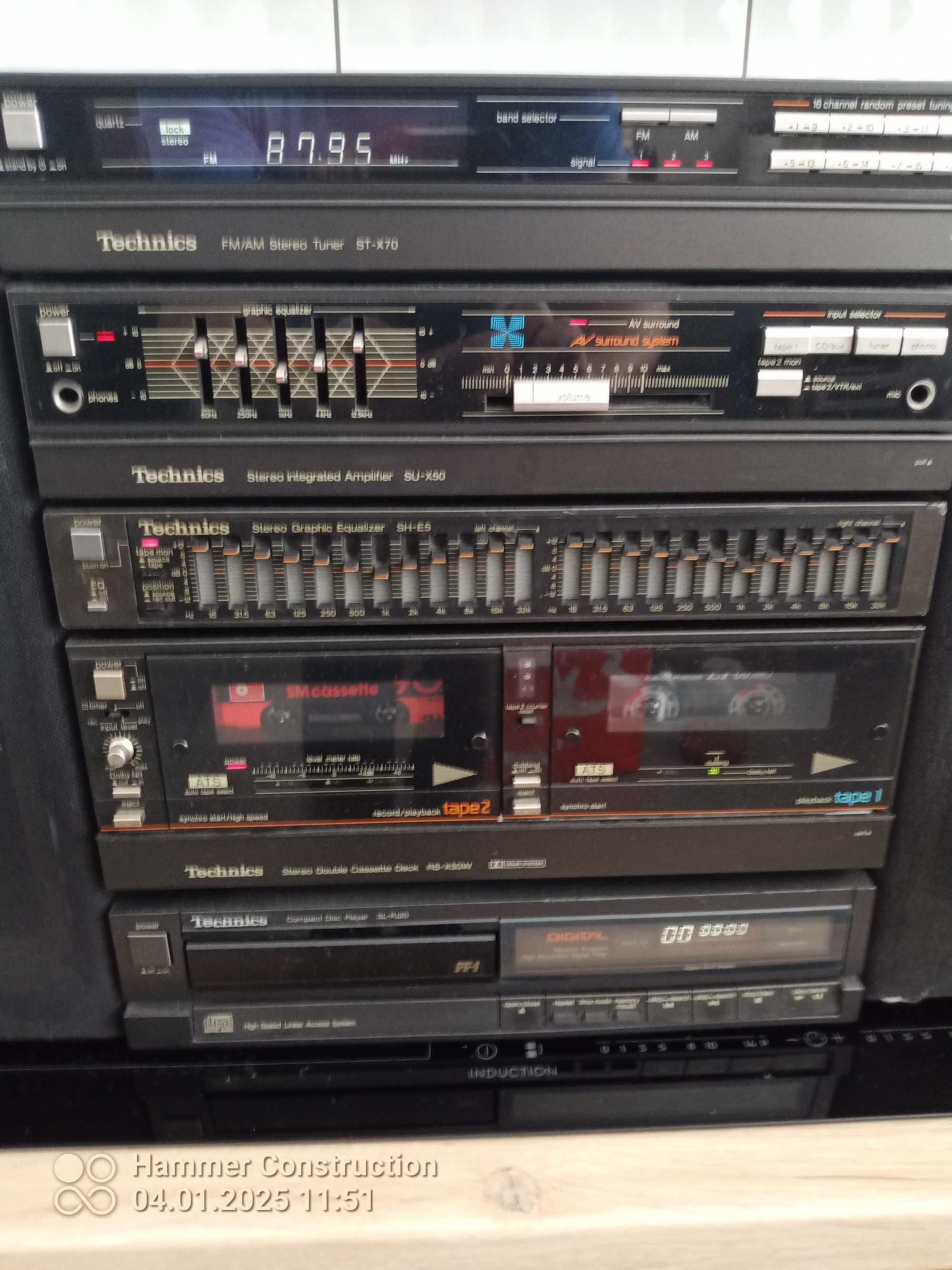 Technics MINI Wieża 40 lat Mega Unikat komplet CD Kolumny