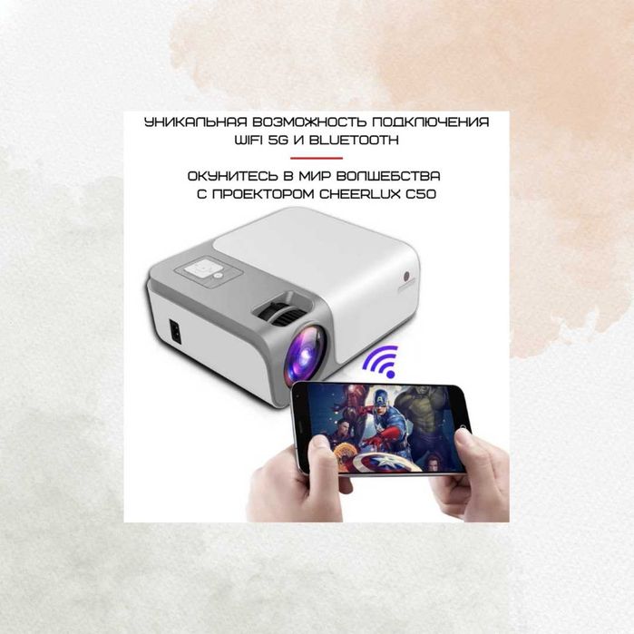 Проектор Портативний Full HD 4000 Lumen 1920*1080P