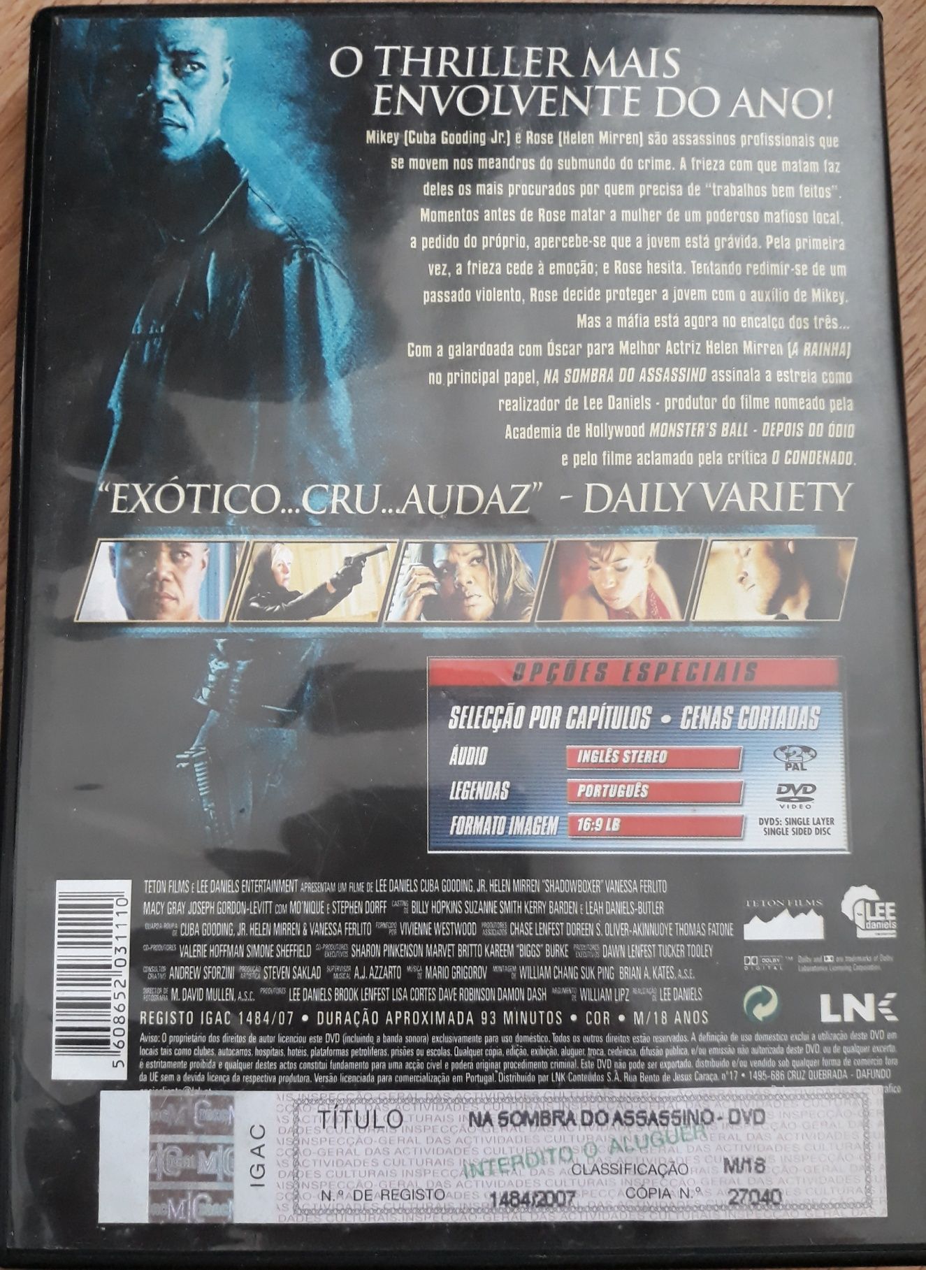 DVD Na Sombra do Assassino
