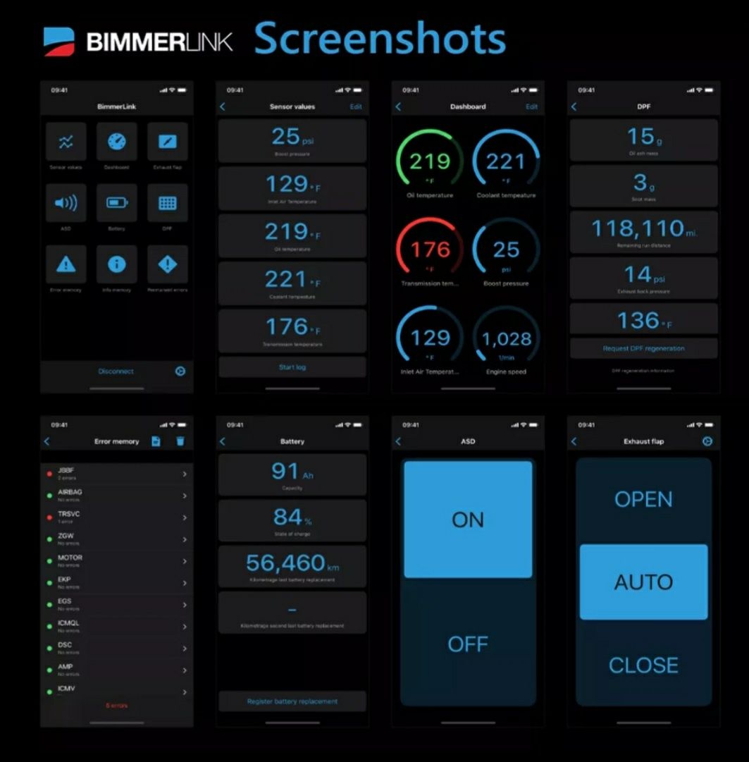 Диагностический сканер OBD2 VGate vLinker BM/BimmerCode  адаптер