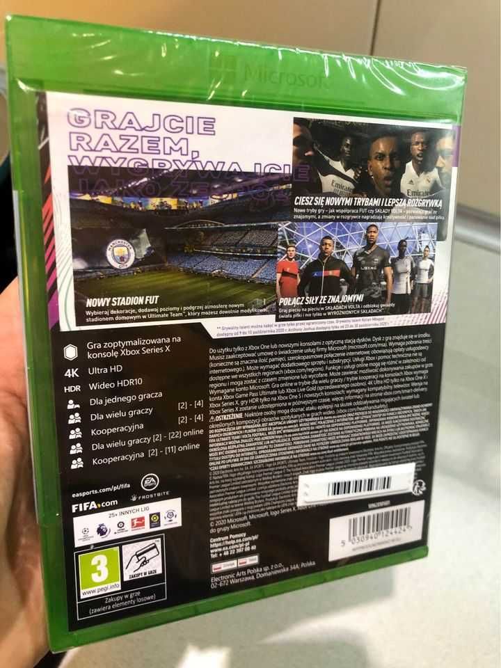 Nowa Gra FIFA 21 PL Xbox One S X Series X Zafoliowana