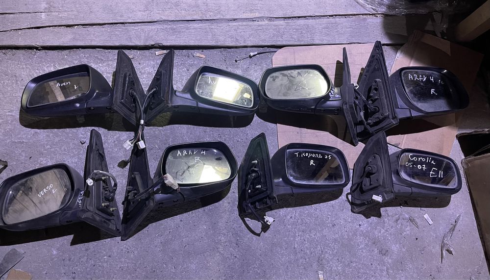 Дзеркало Toyota Rav4, Corolla, Avensis T25, Verso, б/у оригінал