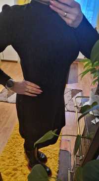 Czarna sweterkowa sukienka S George
