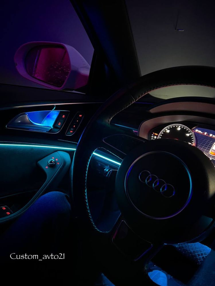 Ambient light подсветка салона подсветка карт на все марки авто BMW