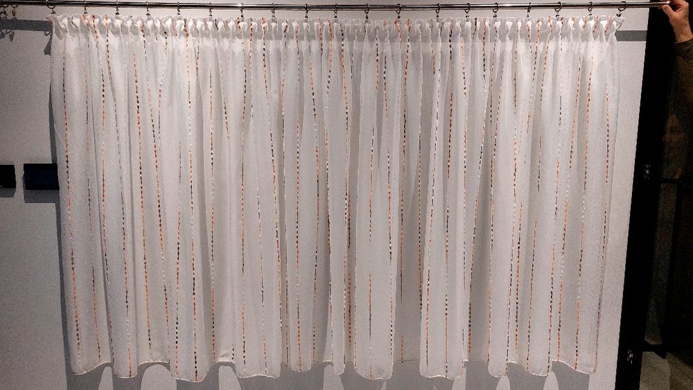 NOEA Firana woal na karnisz od 150-240cm wys. 130cm