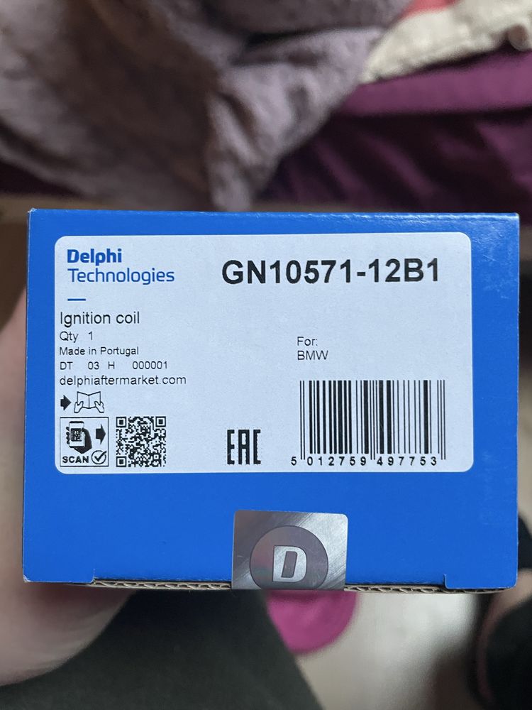 Катушка запалювання GN10571-12B1 Delphi