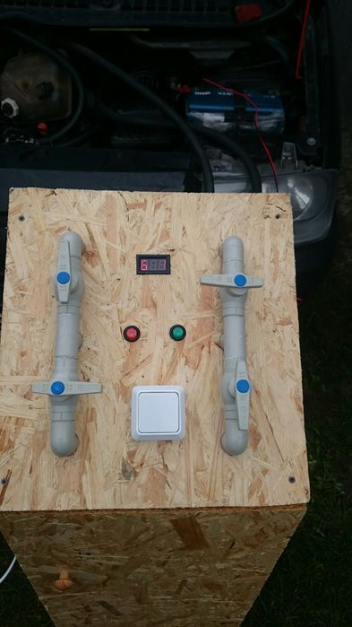 Установка для промивки радіатора пічки на автомобілі