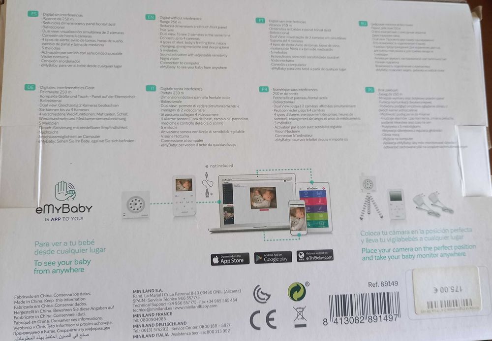 Câmera para bebé (vídeo monitor)