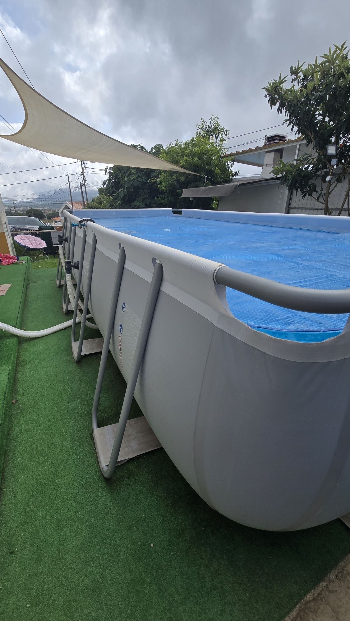Piscina Bestway Power Steel - Usada em Perfeito Estado