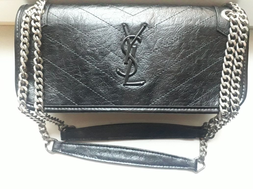 Сумка клатч YSL кожа