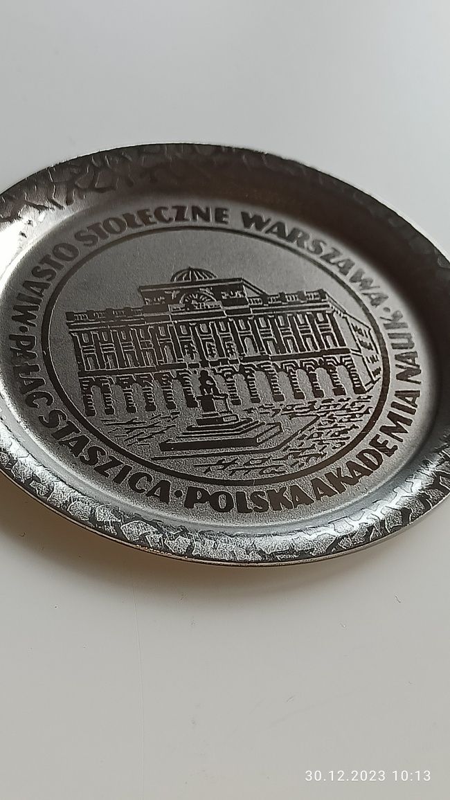 Posrebrzane podstawki PRL tłoczone unikatowa seria stan idealny