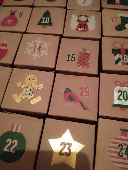 Pudełka do kalendarza adwentowego puste