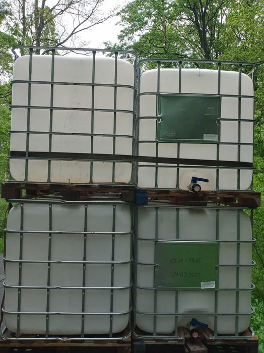 Zbiornik pojemnik mauser mauzer 1000l litrów dowóz na wodę deszczówkę