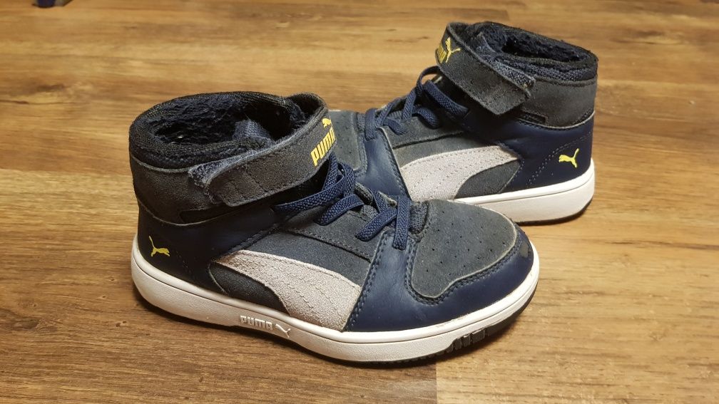 Buty dziecięce Puma granatowe, wyższe, rozm.30