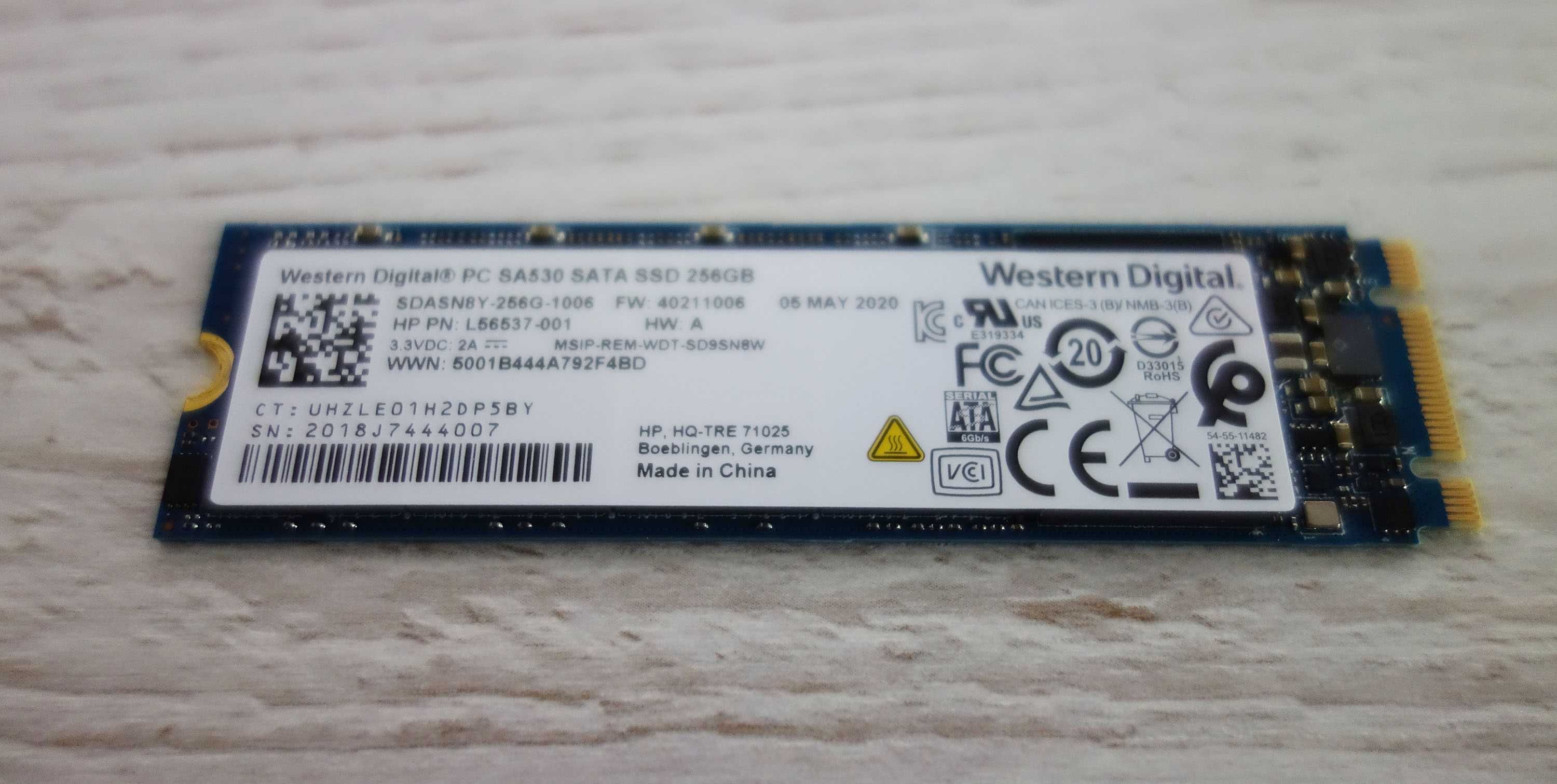 dysk Western Digital SSD 256GB