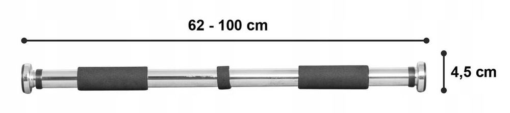 Drążki do podciągania Gorilla Sports Drążek rozporowy 60-100 NrP178
